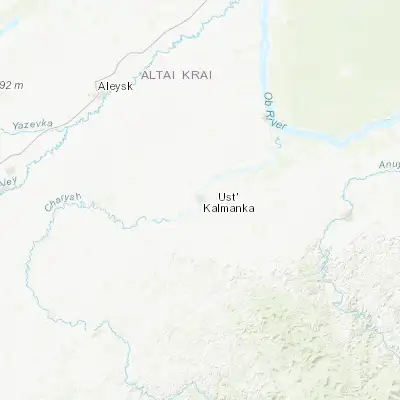 Map showing location of Ust’-Kalmanka (52.120700, 83.305000)