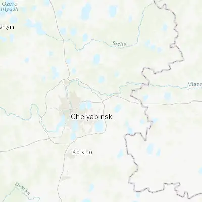 Map showing location of Vakhrushevo (55.231700, 61.717300)