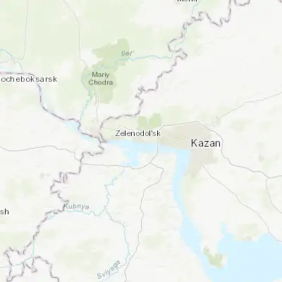 Map showing location of Vasil’yevo (55.830070, 48.717290)