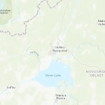 Map showing location of Velikiy Novgorod (58.521310, 31.271040)