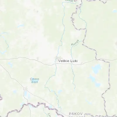 Map showing location of Velikiye Luki (56.340000, 30.545170)