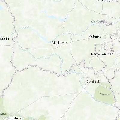 Map showing location of Vereya (55.344720, 36.171940)