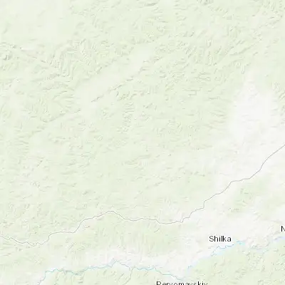 Map showing location of Vershino-Darasunskiy (52.366040, 115.526610)