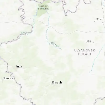 Map showing location of Veshkayma (54.047200, 47.130000)