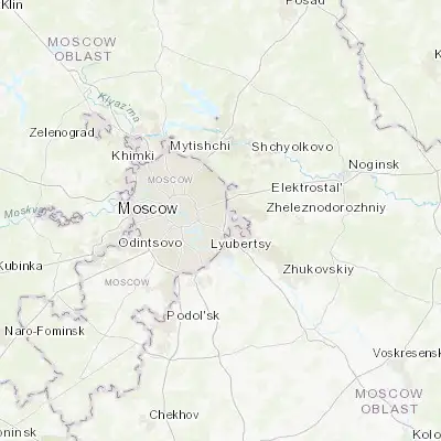 Map showing location of Veshnyaki (55.723930, 37.819520)