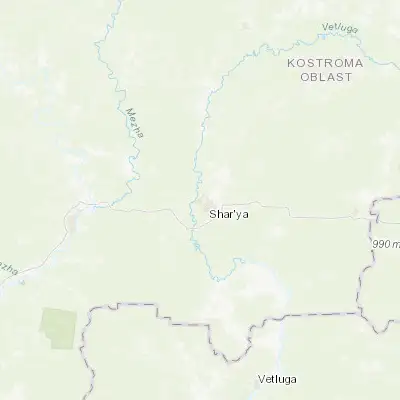 Map showing location of Vetluzhskiy (58.390160, 45.465430)