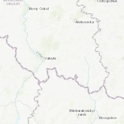 Map showing location of Veydelevka (50.152100, 38.449200)