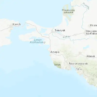 Map showing location of Vityazevo (45.001300, 37.282110)