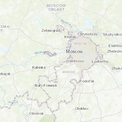Map showing location of Vniissok (55.656390, 37.211940)
