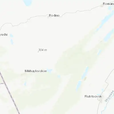 Map showing location of Volchikha (52.013560, 80.357150)