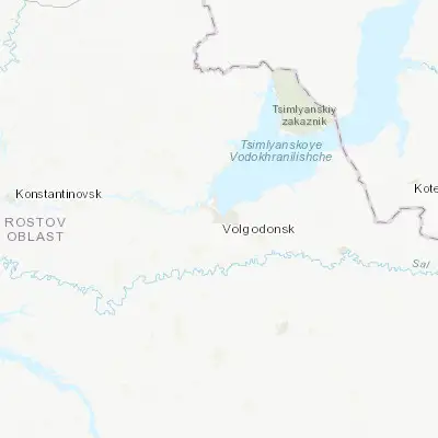 Map showing location of Volgodonsk (47.513610, 42.151390)