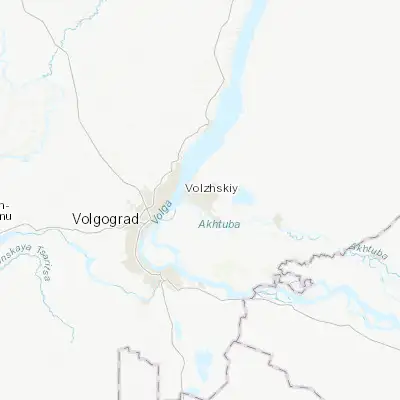 Map showing location of Volzhskiy (48.785830, 44.779730)