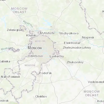 Map showing location of Vykhino-Zhulebino (55.701960, 37.811780)