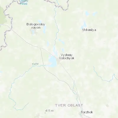 Map showing location of Vyshniy Volochëk (57.591250, 34.564530)