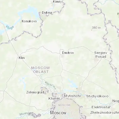 Map showing location of Yakhroma (56.300000, 37.483330)