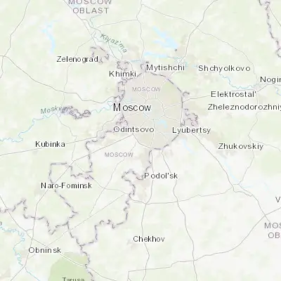 Map showing location of Yasenevo (55.606860, 37.519910)