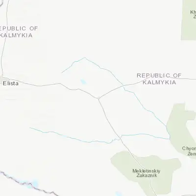 Map showing location of Yashkul’ (46.171100, 45.343500)