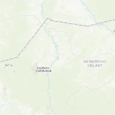 Map showing location of Yaya (56.206000, 86.440000)
