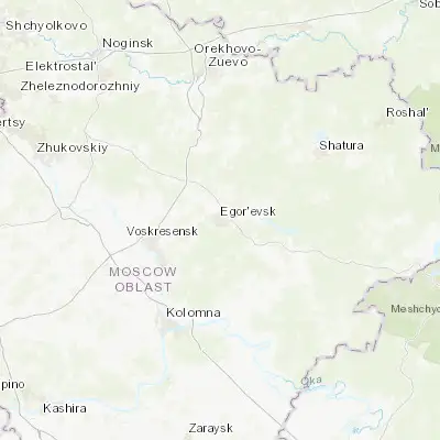 Map showing location of Yegor’yevsk (55.382830, 39.032330)