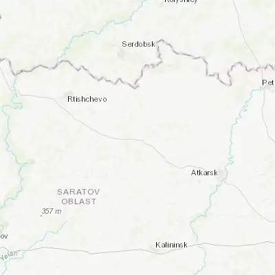 Map showing location of Yekaterinovka (52.050830, 44.345150)
