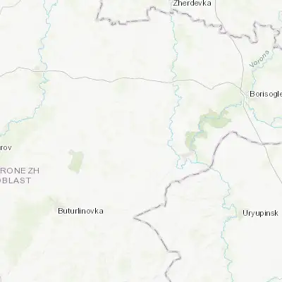 Map showing location of Yelan’-Koleno (51.152300, 41.230600)