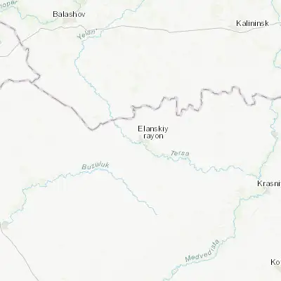 Map showing location of Yelan’ (50.949000, 43.737810)