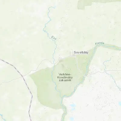 Map showing location of Yugorsk (61.312260, 63.330670)