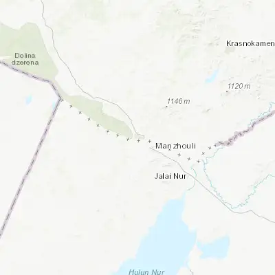 Map showing location of Zabaykal’sk (49.651300, 117.325570)