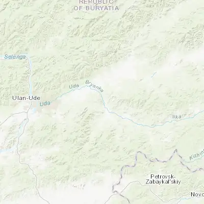 Map showing location of Zaigrayevo (51.834870, 108.267000)