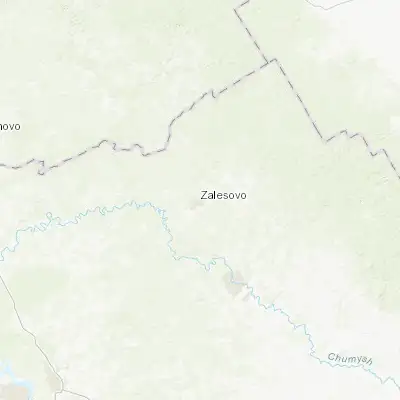 Map showing location of Zalesovo (53.993890, 84.743060)