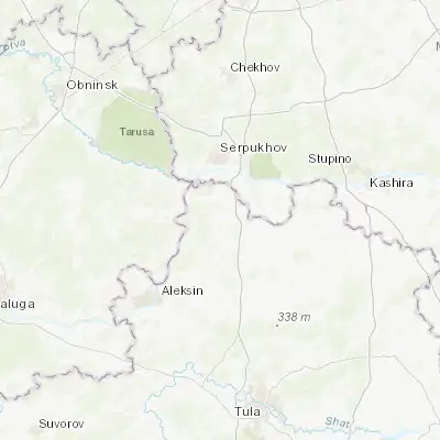 Map showing location of Zaokskiy (54.732270, 37.405390)