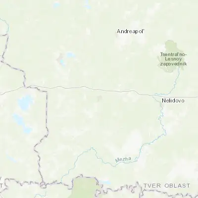 Map showing location of Zapadnaya Dvina (56.259010, 32.074540)