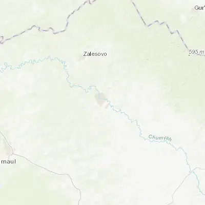 Map showing location of Zarinsk (53.707400, 84.949300)