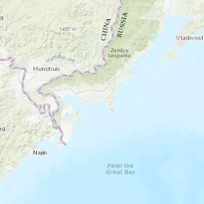 Map showing location of Zarubino (42.632570, 131.090050)
