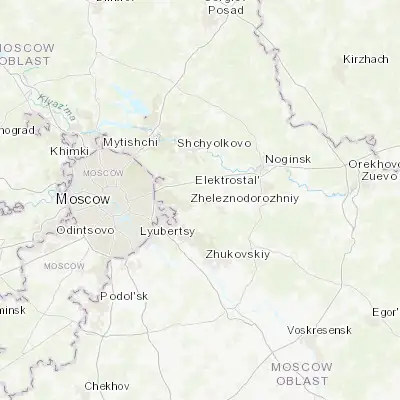 Map showing location of Zarya (55.755330, 38.095780)