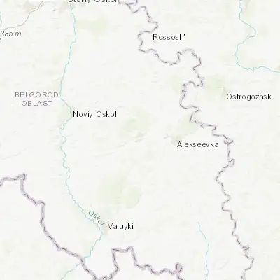Map showing location of Zasosna (50.630720, 38.396500)