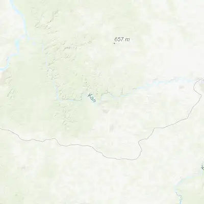 Map showing location of Zelenogorsk (56.112400, 94.598500)