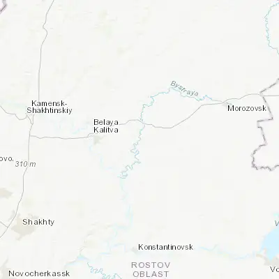 Map showing location of Zhirnov (48.170890, 41.126080)