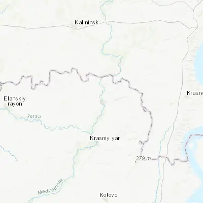 Map showing location of Zhirnovsk (50.984480, 44.773470)