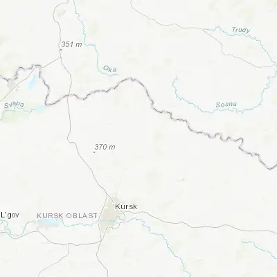 Map showing location of Zolotukhino (52.084200, 36.377770)