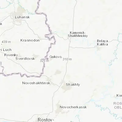 Map showing location of Zverevo (48.021080, 40.122820)