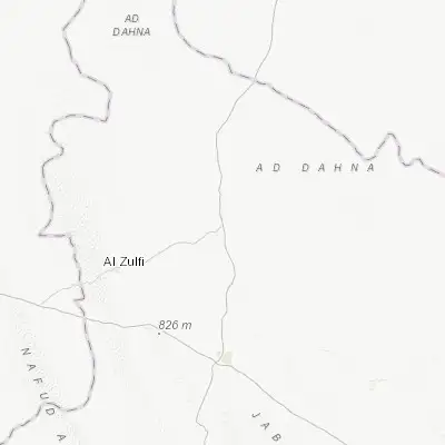 Map showing location of Al Arţāwīyah (26.503870, 45.348130)