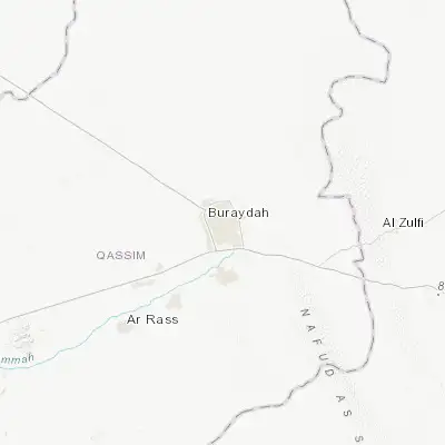 Map showing location of Buraydah (26.325990, 43.974970)