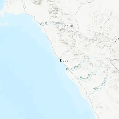 Map showing location of Duba (27.351340, 35.690140)