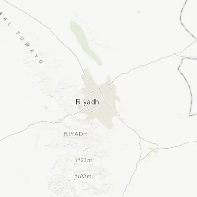 Map showing location of Riyadh (24.687730, 46.721850)