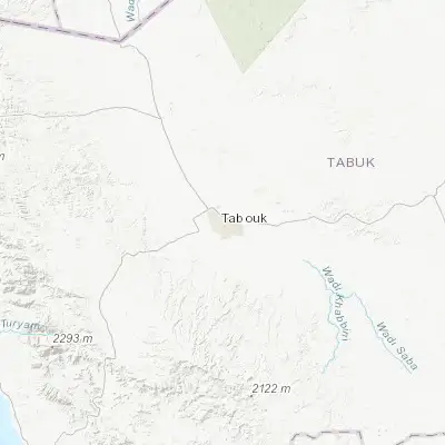 Map showing location of Tabuk (28.399800, 36.571510)