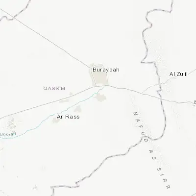 Map showing location of Unaizah (26.087930, 43.963680)