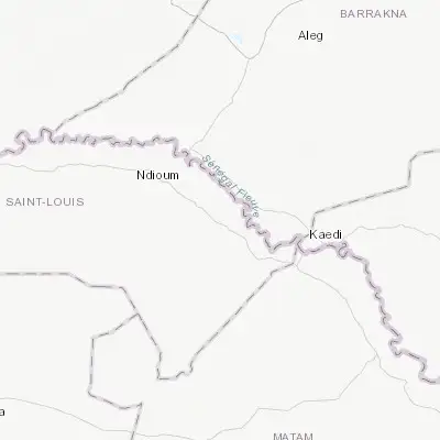 Map showing location of Goléré (16.255750, -14.101650)