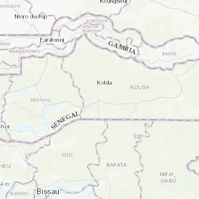Map showing location of Kolda (12.893900, -14.941250)