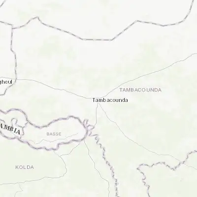 Map showing location of Tambacounda (13.770730, -13.667340)